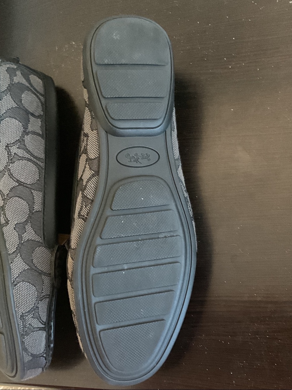 Coach Black Signature Jacquard Penny Loafers - Picture 3 of 3